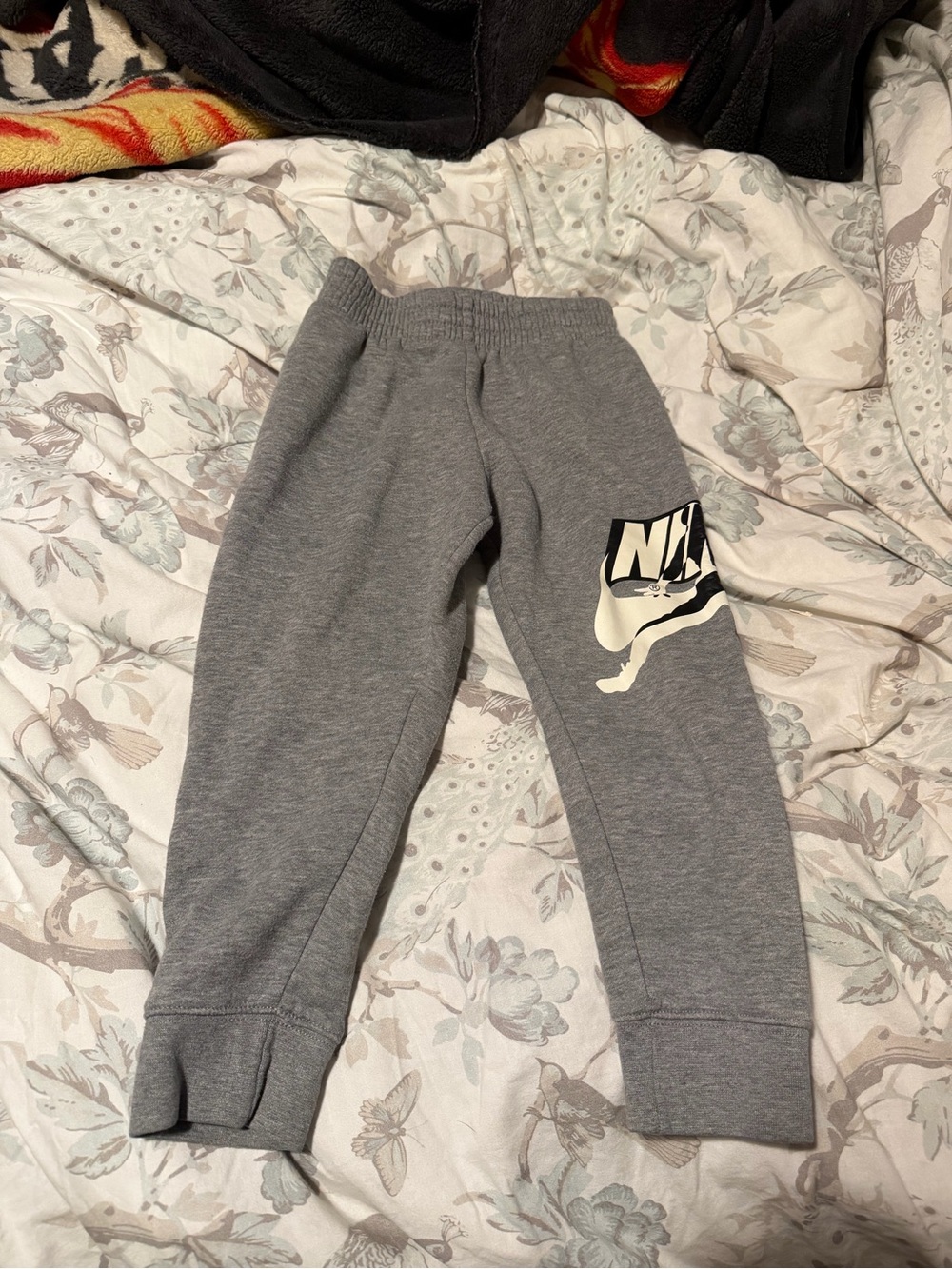 Jordan Kids' Gray Sweatpants with White Logo
